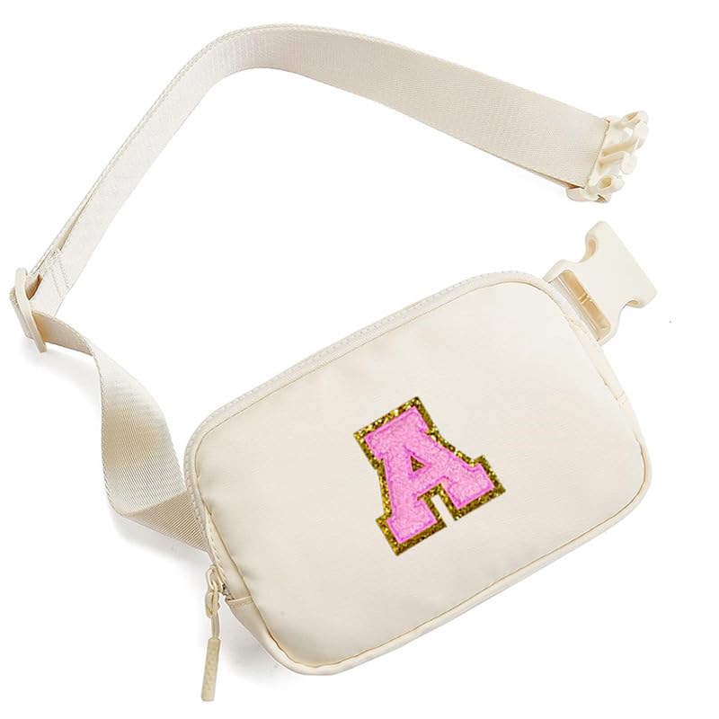 Personalized Initial Letter Waist Pack & Crossbody Bag