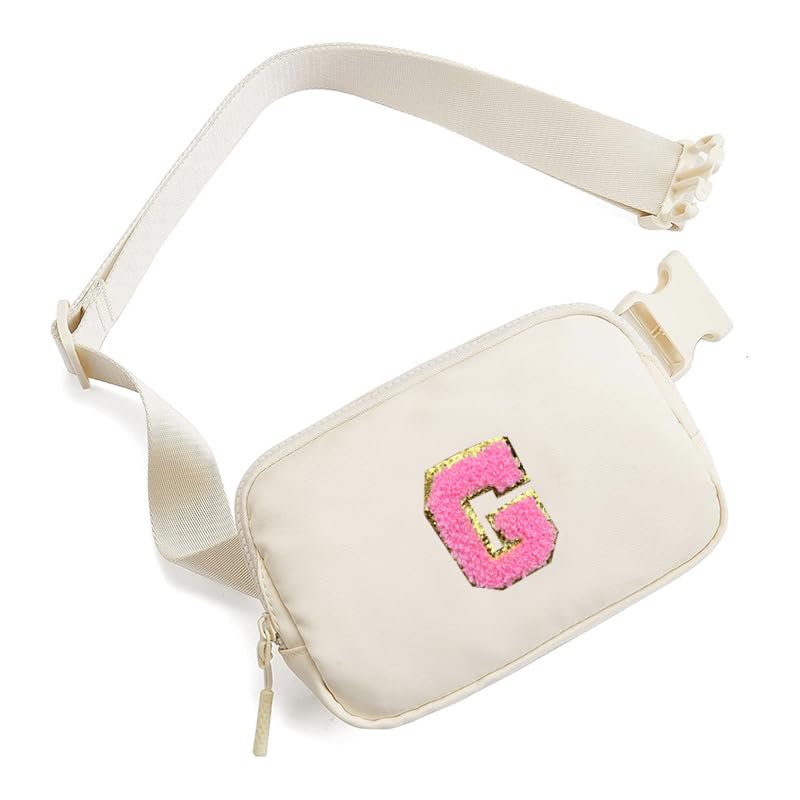 Personalized Initial Letter Waist Pack & Crossbody Bag