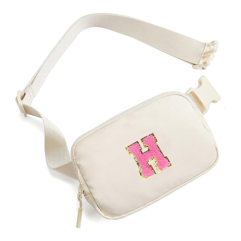 Personalized Initial Letter Waist Pack & Crossbody Bag