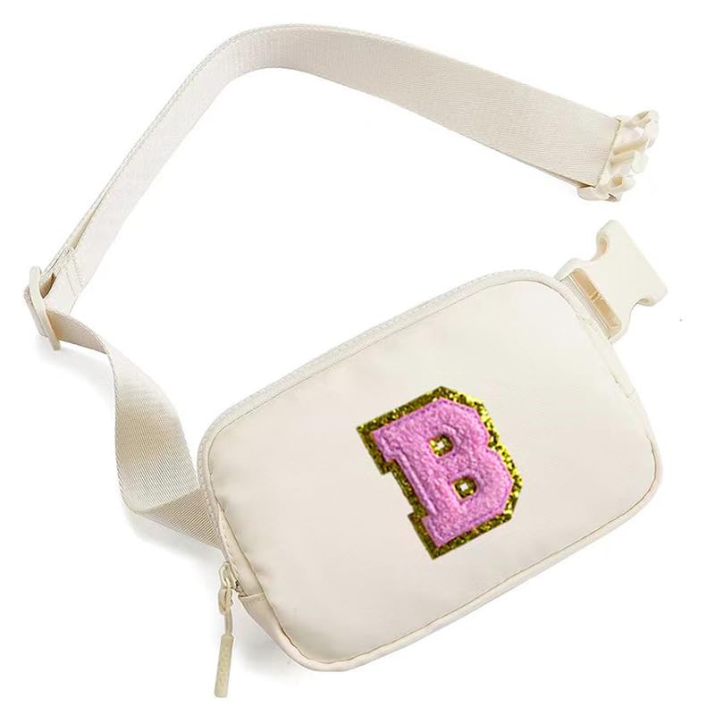 Personalized Initial Letter Waist Pack & Crossbody Bag