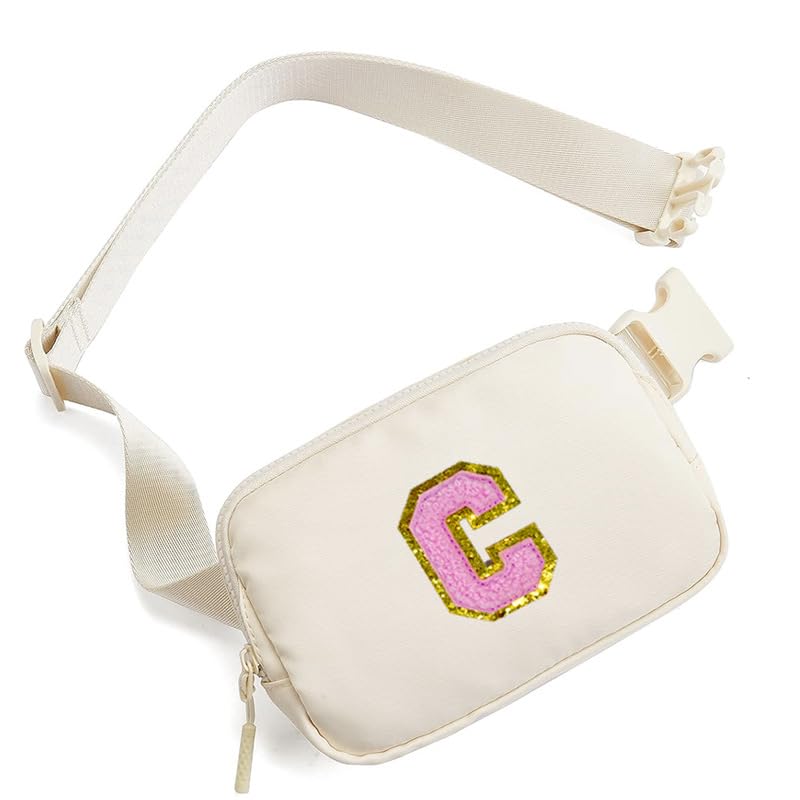 Personalized Initial Letter Waist Pack & Crossbody Bag