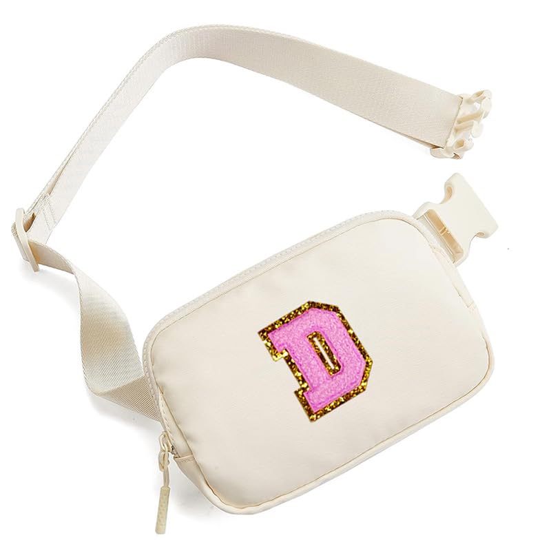 Personalized Initial Letter Waist Pack & Crossbody Bag