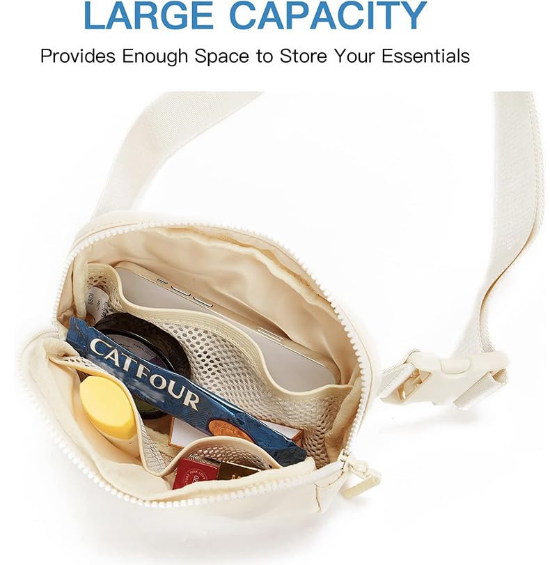 Personalized Initial Letter Waist Pack & Crossbody Bag