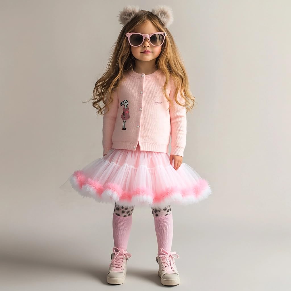 Girls Knit Cardigan & Tutu Skirt Set