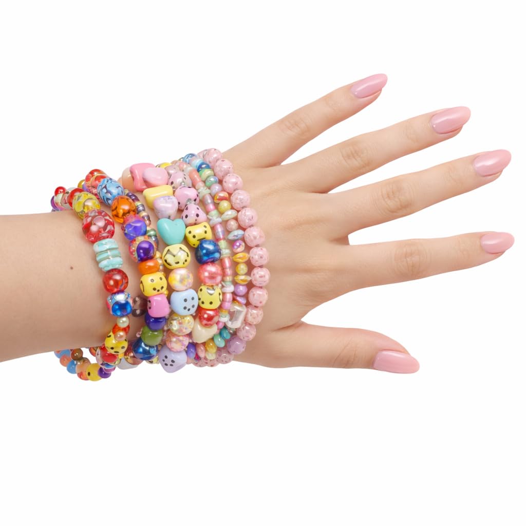 Y2K Beaded Bracelet Set, 5 Pack