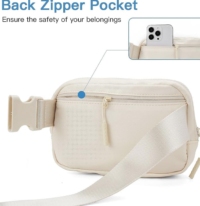 Personalized Initial Letter Waist Pack & Crossbody Bag