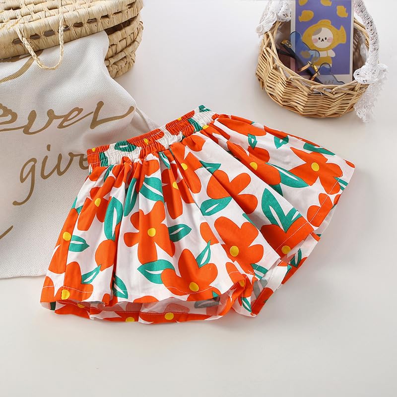 Girls 4-Piece Summer Short Set with Skort, Sunglasses & Purse