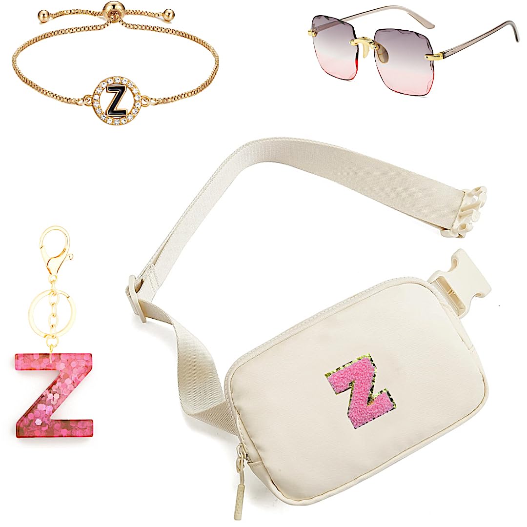 Personalized Initial Letter Waist Pack & Crossbody Bag