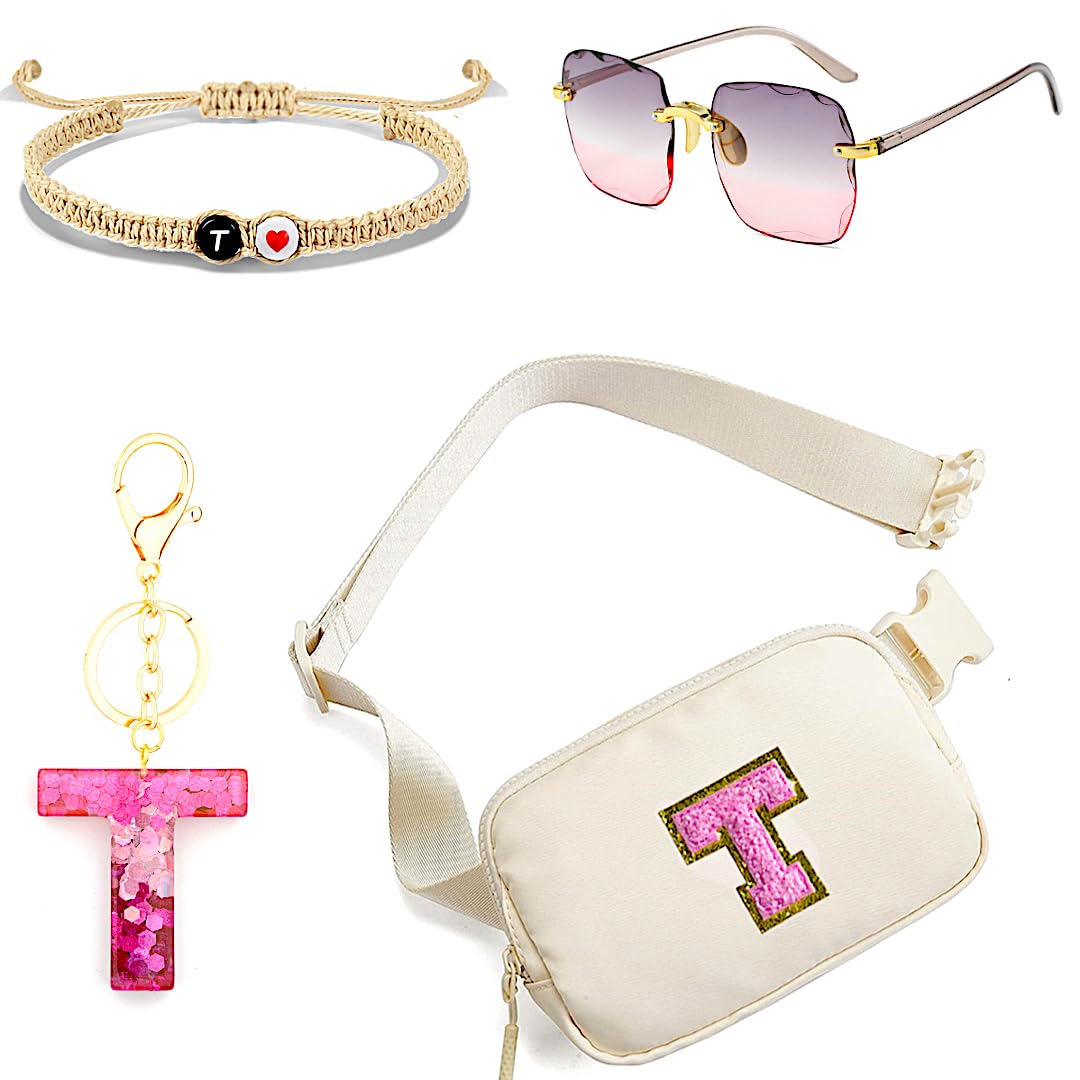 Personalized Initial Letter Waist Pack & Crossbody Bag