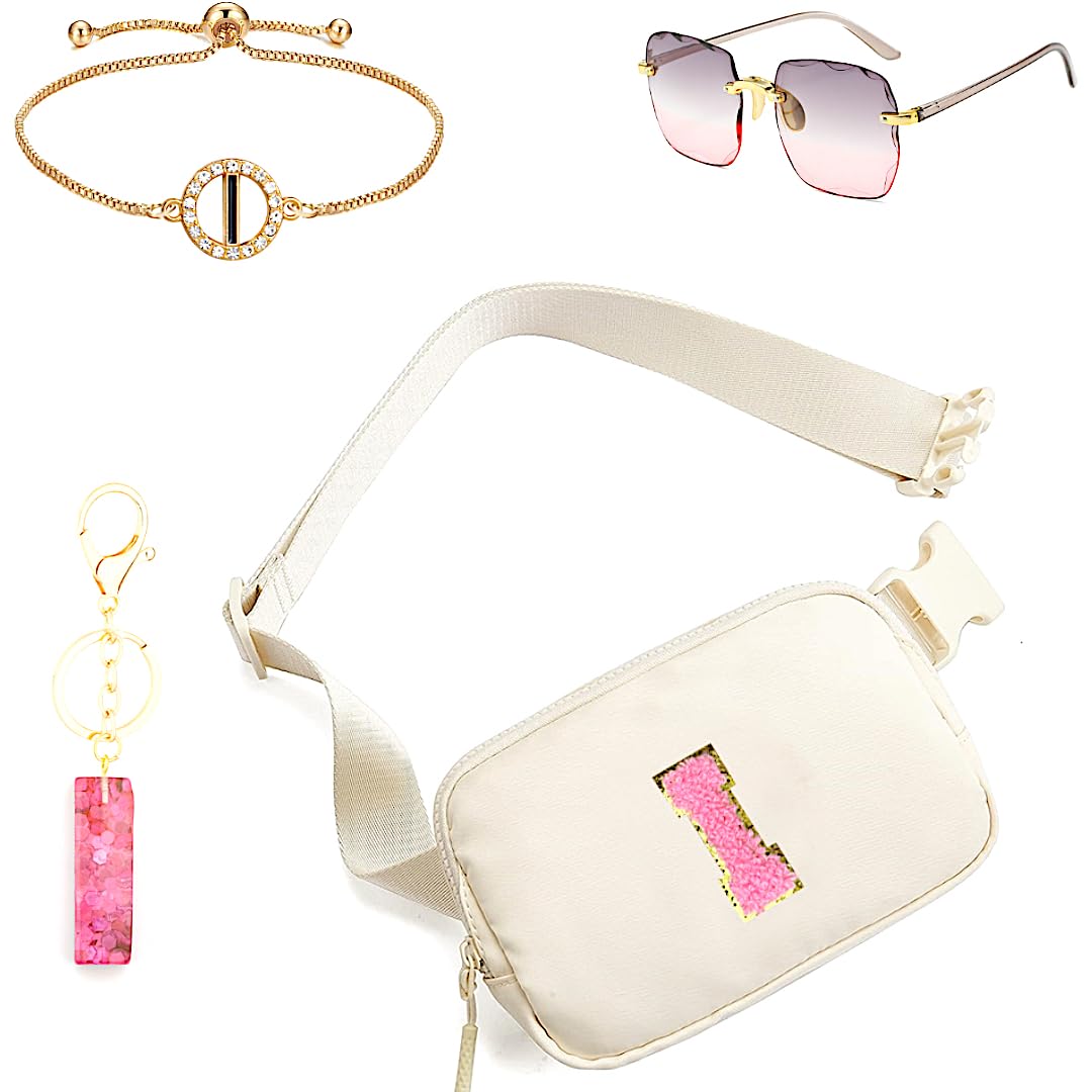 Personalized Initial Letter Waist Pack & Crossbody Bag