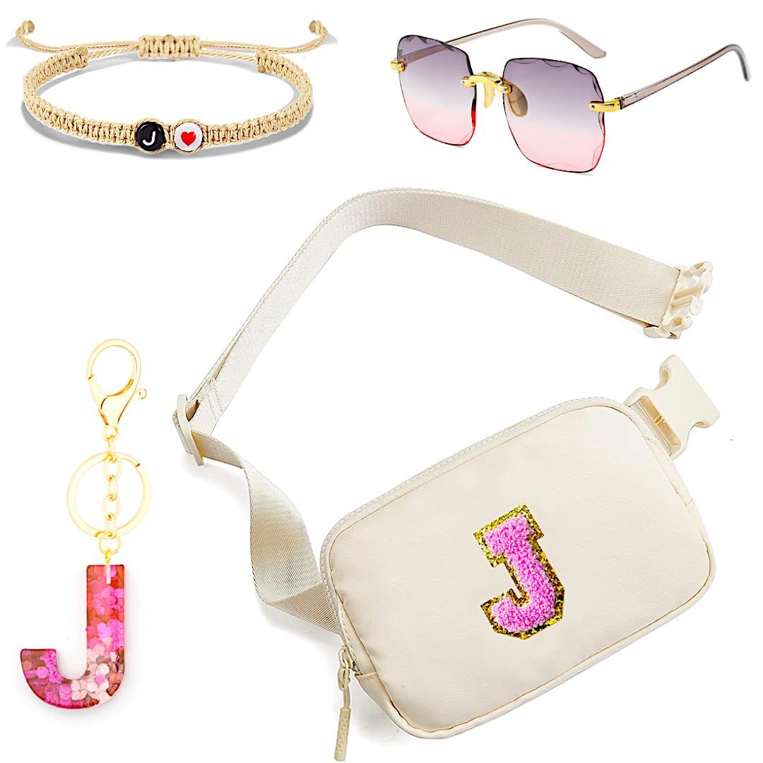 Personalized Initial Letter Waist Pack & Crossbody Bag