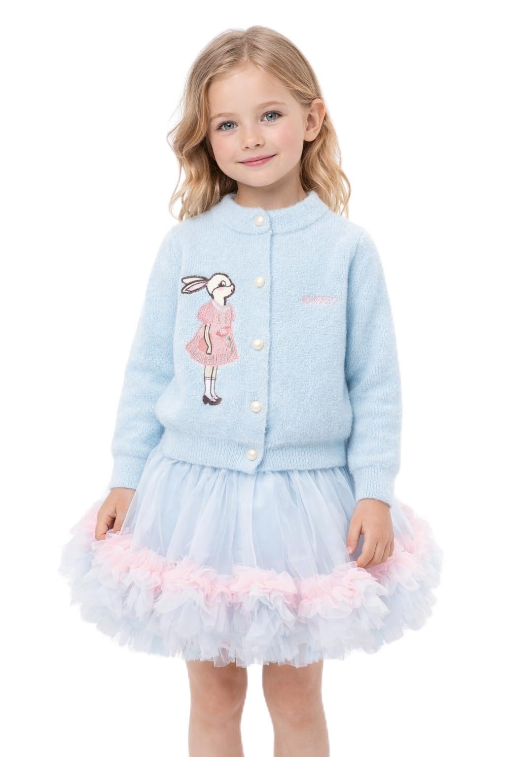 Girls Knit Cardigan & Tutu Skirt Set