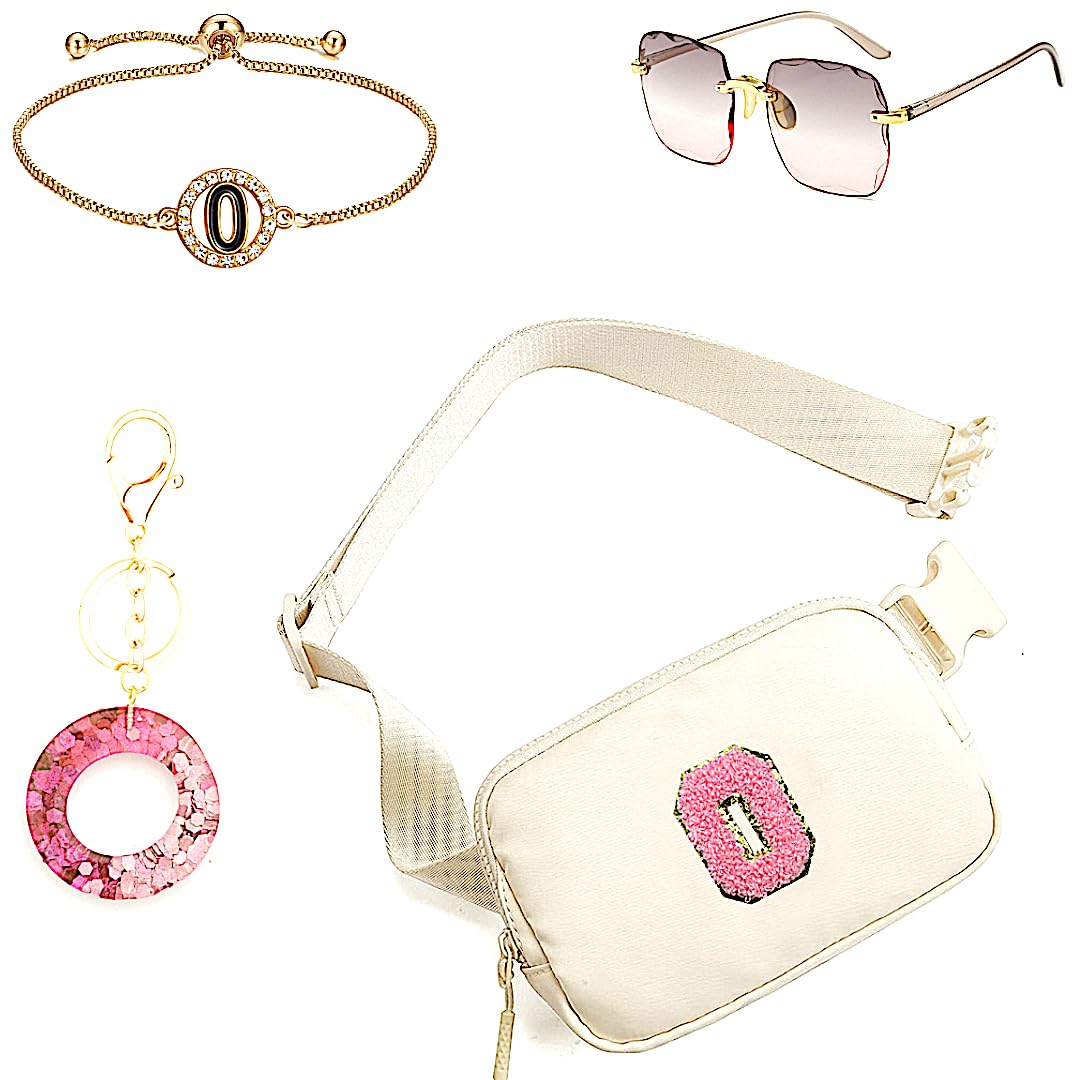 Personalized Initial Letter Waist Pack & Crossbody Bag