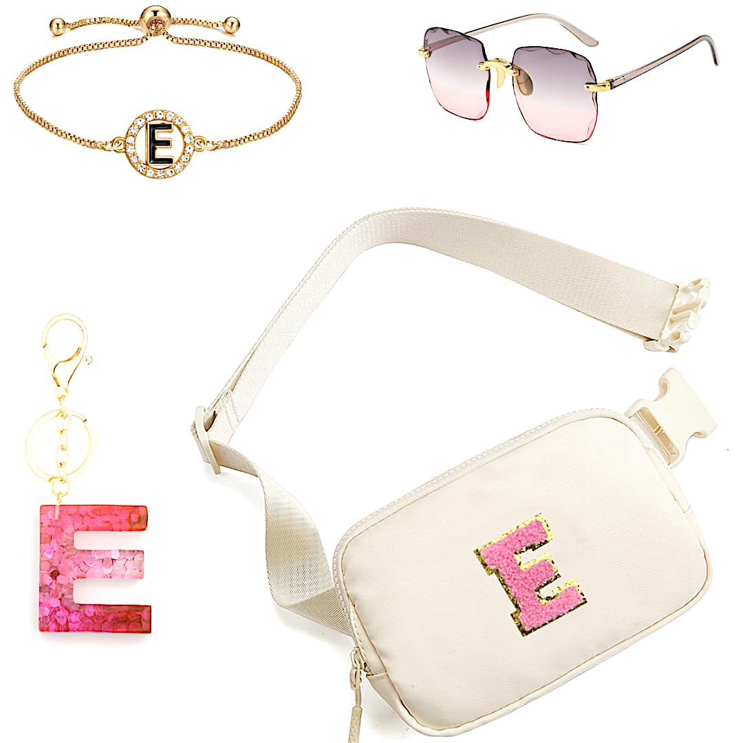 Personalized Initial Letter Waist Pack & Crossbody Bag