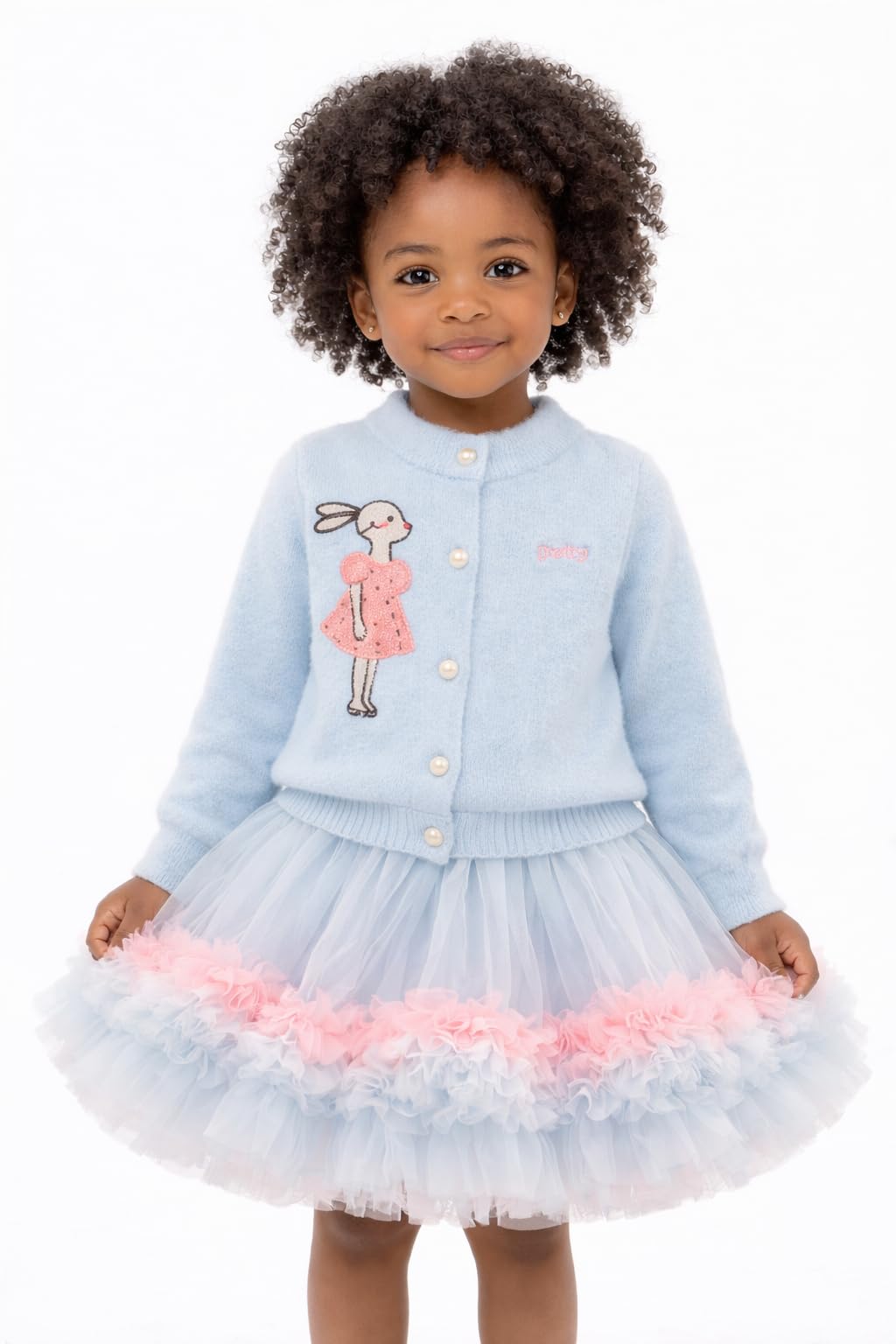Girls Knit Cardigan & Tutu Skirt Set