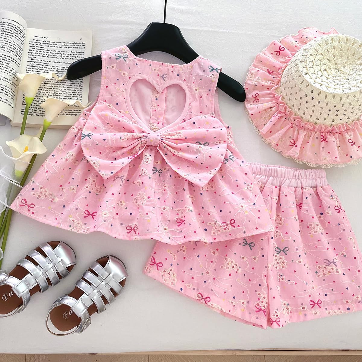 Girls 5-Piece Summer Vacation Outfit Set