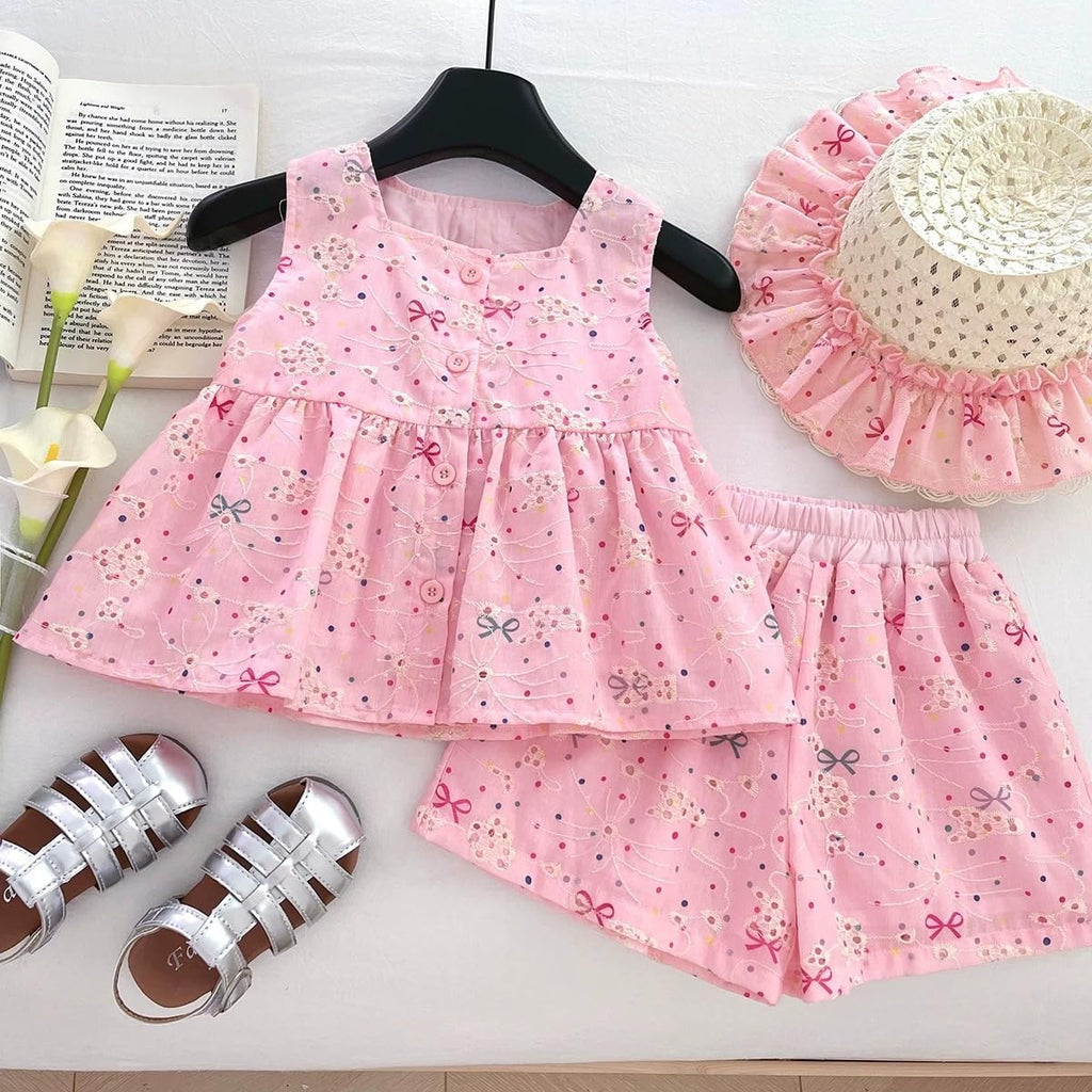 Girls 5-Piece Summer Vacation Outfit Set