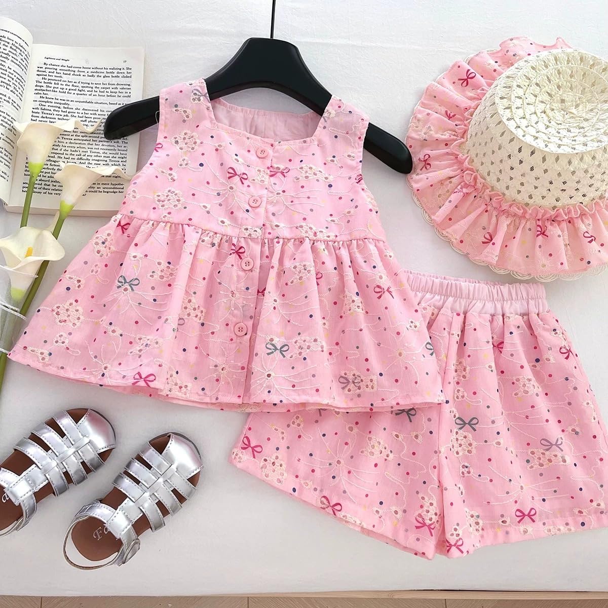 Girls 5-Piece Summer Vacation Outfit Set