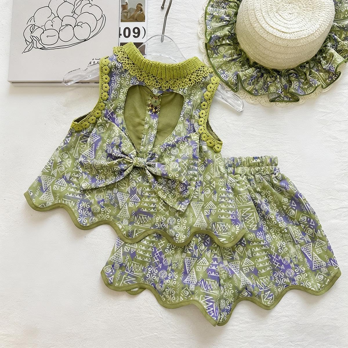 Girls 5-Piece Summer Vacation Outfit Set