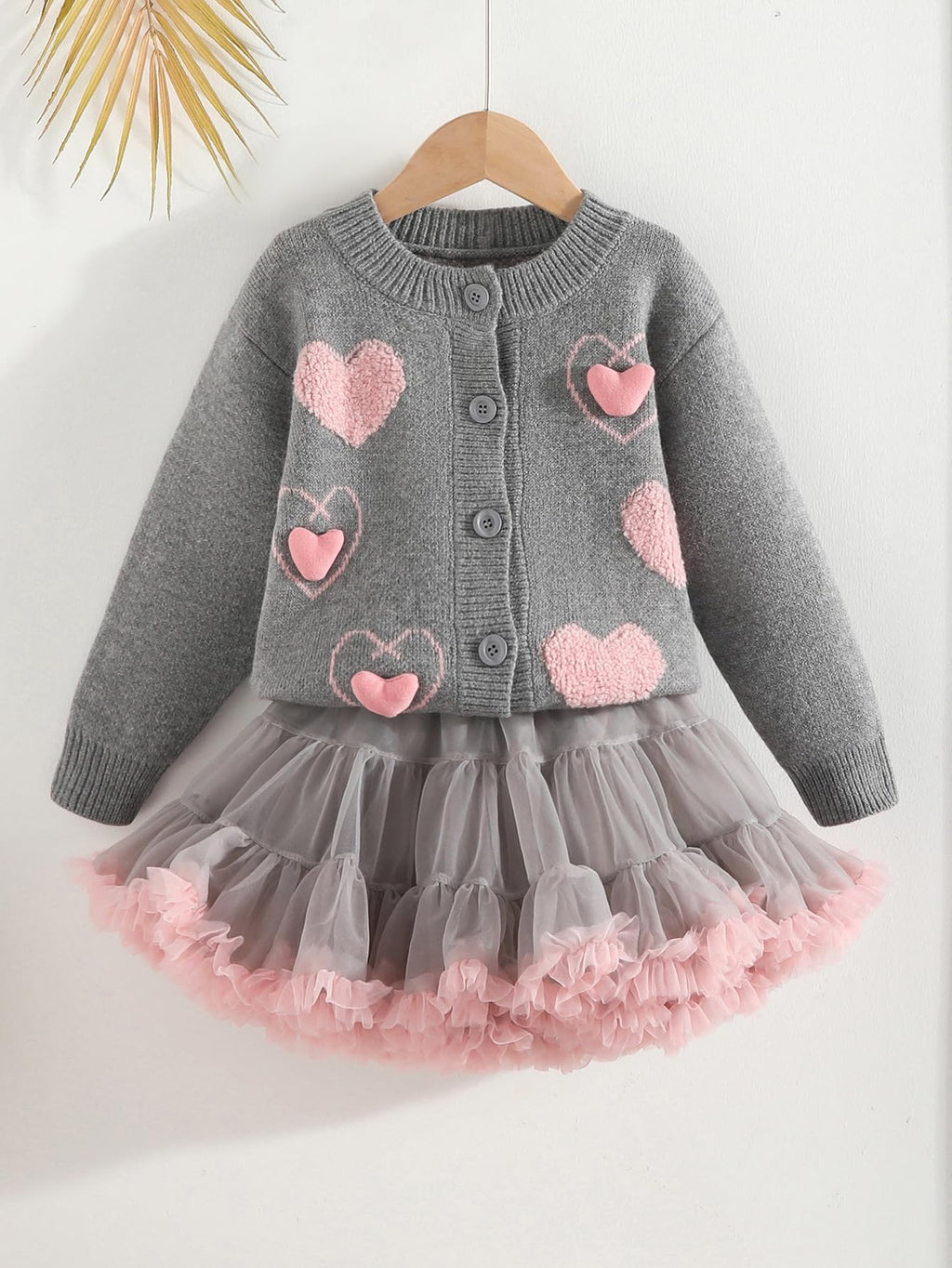 Girls Knit Cardigan & Tutu Skirt Set
