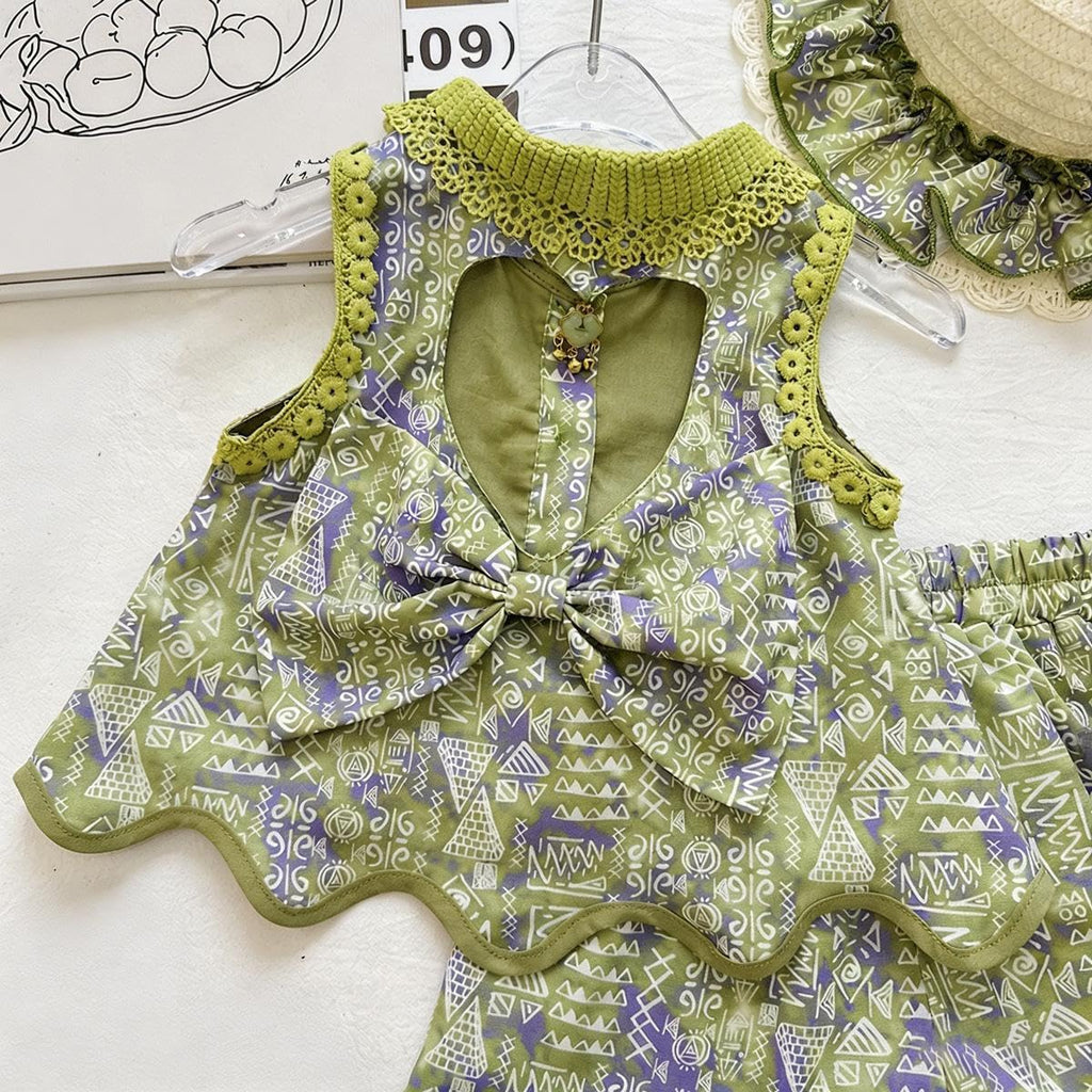 Girls 5-Piece Summer Vacation Outfit Set