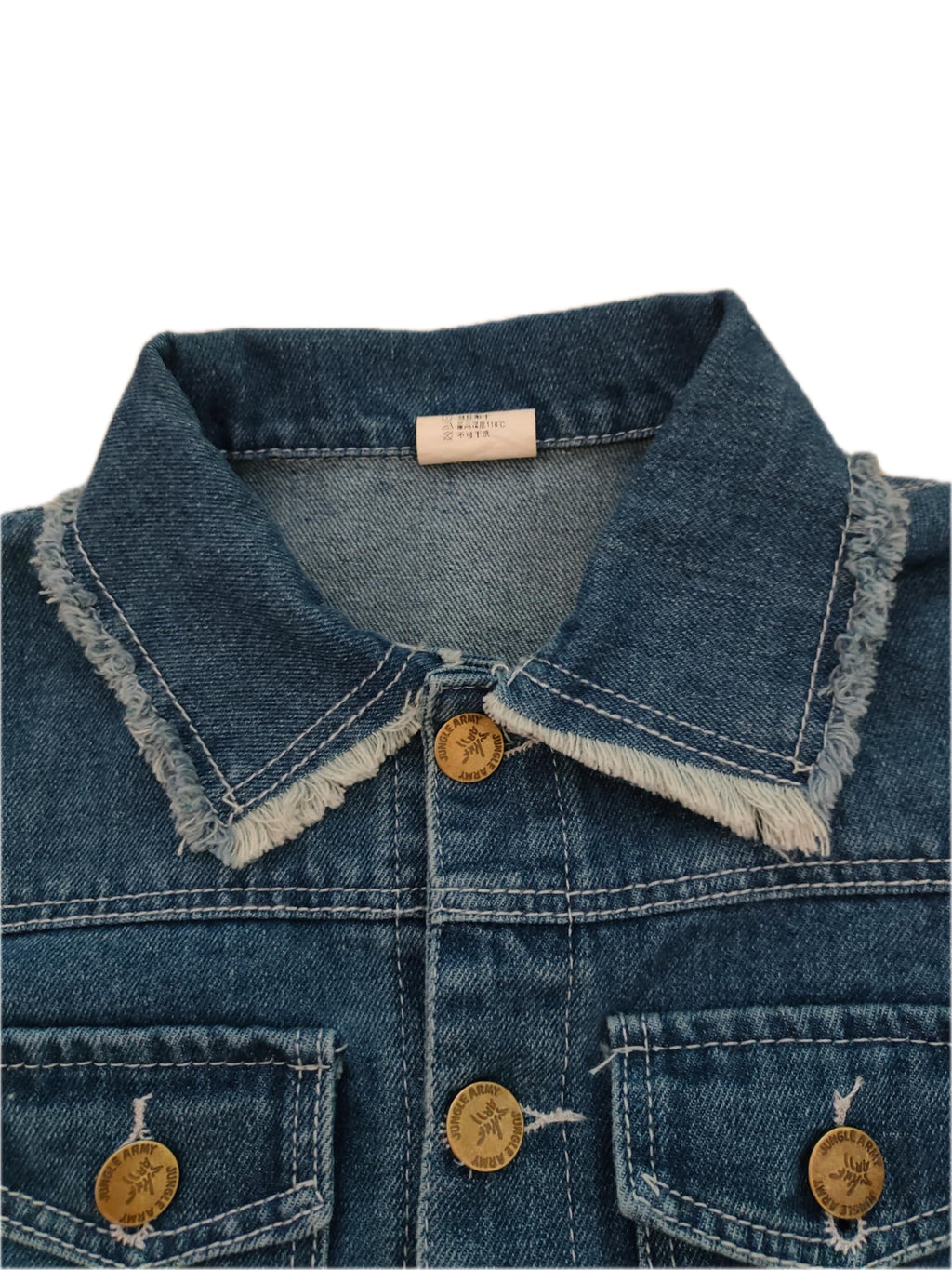 Girls Denim Jacket & Skirt 2-Piece Set